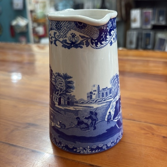 Spode made in England BLUE ITALIAN 5" Creamer Pitcher - Picture 5 of 9